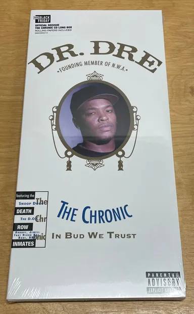 Dr Dre - The Chronic CD Long Box - RSD Black Friday- Official Reissue (Rolling Papers Included)