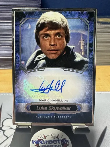 2016 Star Wars Masterwork Mark Hamill Luke Skywalker Auto Silver Frame /5