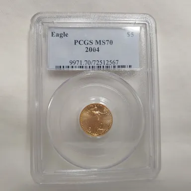 2004 MS70 PCGS $5 Gold Eagle