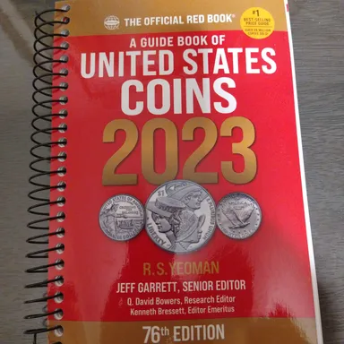 2023 A Guide Book United States Coins Official Red Book Spiral Bound 76th Edition