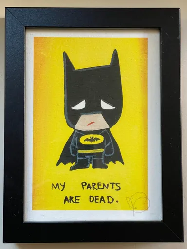 Batman Emo print signed by artist J.Salvador