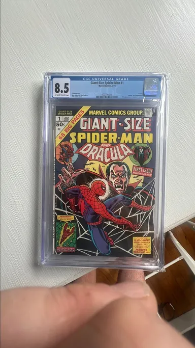 Giant size Spider-Man 1 with Dracula CGC 8.5
