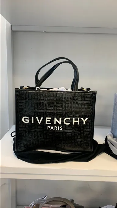 74174 GIvenchy Black Leather Mini G-Tote 2-ways Bag