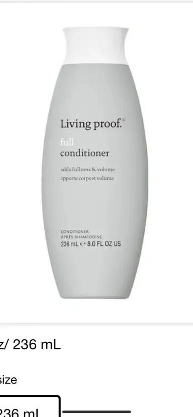 $34 Living Proof Conditioner 8 Fl. Oz. 236 ml.