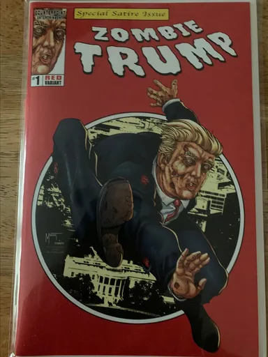 Zombie Trump Red Variant Donald Trump Comic Book