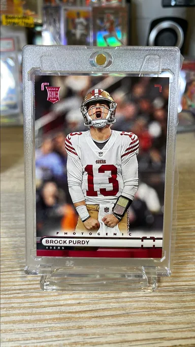 2022 photogenic Brock purdy pink foil rc San Francisco 49ers