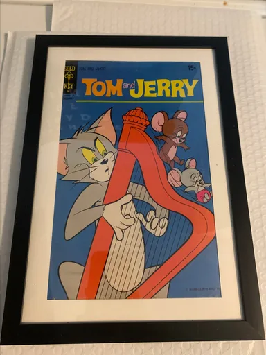 Tom & Jerry Framed Comic Book Art