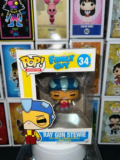 Funko Pop! Family Guy Ray Gun Stewie #34 VAULTED Figure W/Protector.