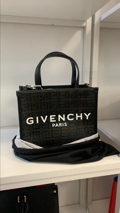 74175 GIvenchy Black Leather Mini G-Tote 2-ways Bag