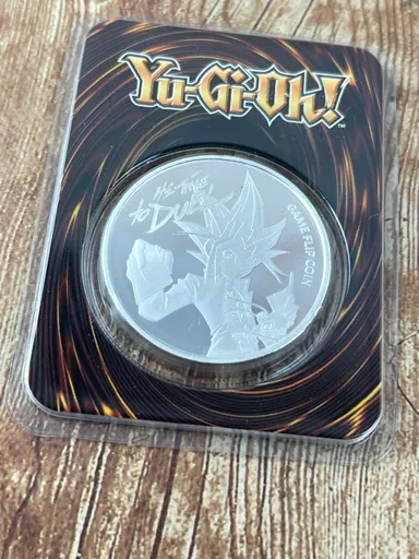 Yu-Gi-Oh 1 Oz Silver Round Duel Game Flip Coin Limited Edition 100 of 500