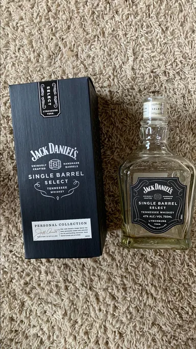 Jack Daniel’s Single Barrel Whiskey Empty Bottle 4-8-20