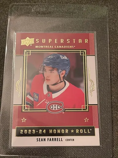 Sean Farrell 2023-24 Upper Deck Series 2 Hockey - Honor Roll Superstar #HR51 Montreal Canadiens