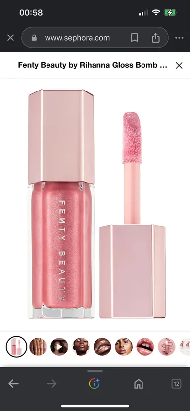 NIB Rihanna Fenty Beauty Gloss Bomb Universal Lip Luminizer 9 ml.