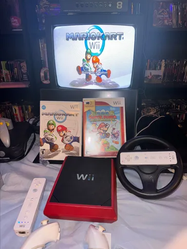 Wii Mini Console bundle with Mario Kart Wii