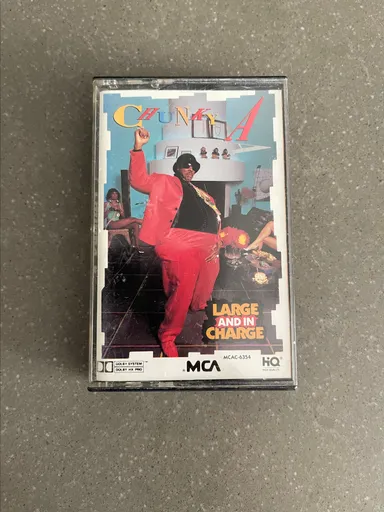 CHUNKY A "LARGE AND IN CHARGE" CASSETTES 1989 MCA RECORDS HIP HOP