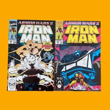 2 Vintage 90’s Iron Man Comic Books