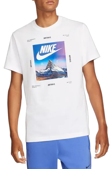 Nike Sportswear 'Air Mountain' Men's White Graphic T-Shirt (Sz M)