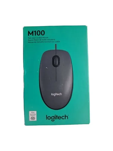 Logitech (910-001601-8) 8-Pack M100 Ambidextrous USB Optical Scroll Wheel Mouse - PC/Mac