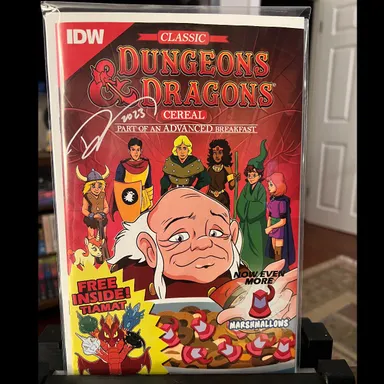 DUNGEONS & DRAGONS: SATURDAY MORNING ADVENTURES Endless Summer cereal variant signed!