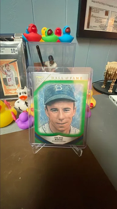 Pee Wee Reese BD 2019 Topps Gallery Hall of Fame Green #ed 22/250