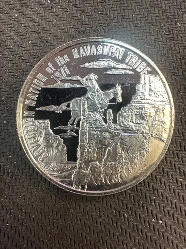 1971 Vintage - Sovereign Nation of the Havasupai Tribe 25.6 Gram .999 Fine Silver Round in capsule