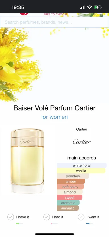 Cartier Baiser Volé Parfum by Cartier for women 3.3 Oz. New Unboxed