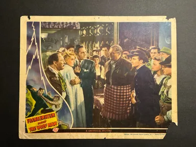 1943 Frankenstein Meets The Wolfman Original Lobby Card | Horror |Universal RARE