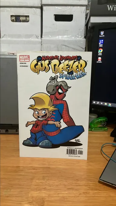 🕷️  🔥🔥🔥Marvelous Adventures of Gus Beezer: Gus Beezer and Spider-Man One Shot -Gurihiru Cover