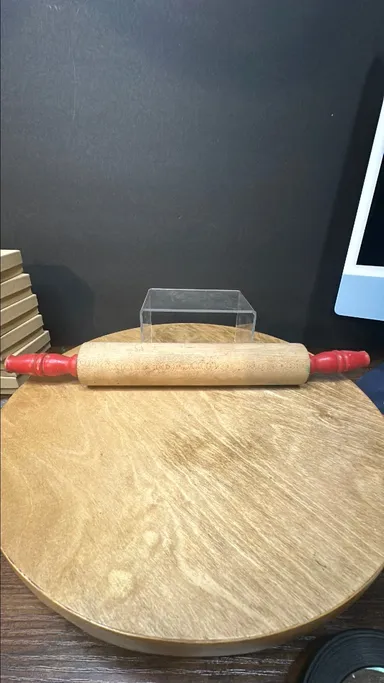 39  5 out of 5 stars     (1,397) 1,397 reviews Vintage Wood Rolling Pin, 1950's Red Handles,