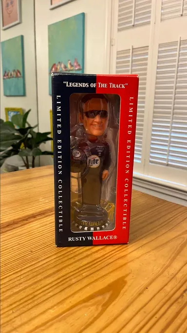 Rusty Wallace Forever Bobble Head Miller Light