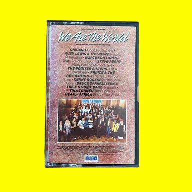 We Are The World 80’s Pop All Stars Vintage Cassette Tape