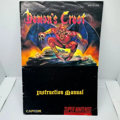Manual Only SNES - Demon's Crest