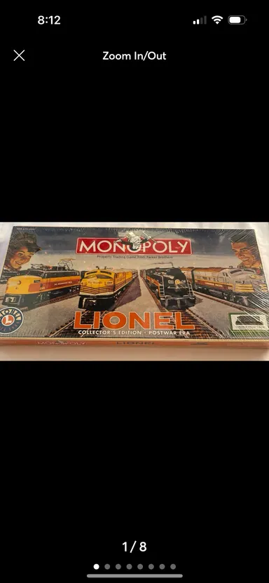 New sealed Lionel collector’s edition - post war era Monopoly board game.