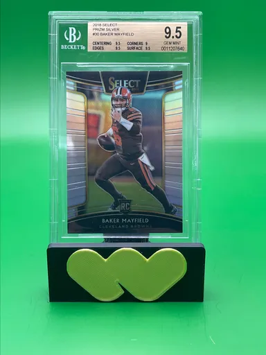 2018 Baker Mayfield Select Prizm Silver Rookie BGS 9.5