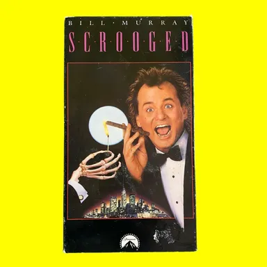 Scrooged Vintage Christmas Movie Holiday VHS