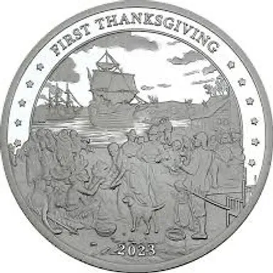 2023 Native American Series Silver First Thanksgiving 1oz Proof Coin