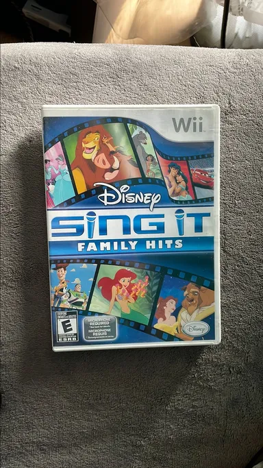 Wii Disney Sing It Family Hits no manual