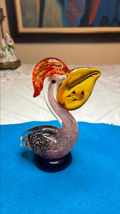 Moreno glass, pelican bird