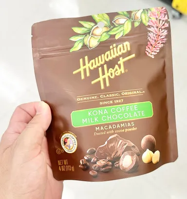 Hawaiian Host Kona Coffee Milk Chocolate Macadamias