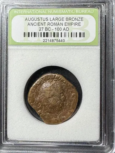 Augustus Large Bronze Ancient Roman Empire Coin, c. 27 BC - 100 AD