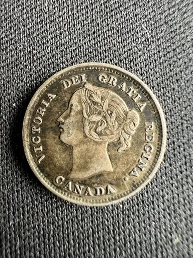 1892 Canadian 5 cents