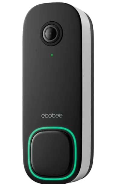 ecobee Smart Video Doorbell Camera (Wired) - with Industry Leading HD Camera, Smart Security, Night