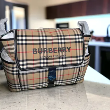 Burberry Vintage Check Nylon Diaper Bag NWT From Macy's