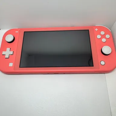 Coral Nintendo Switch Lite w/ 64GB microSD and charger