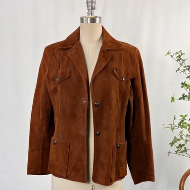 1970’s Leather Safari Style Blazer