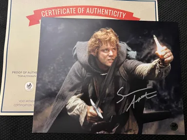 Sean Astin signed 8x10 Lord of the Rings