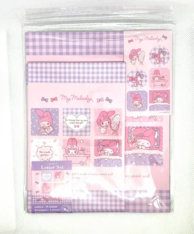 Sanrio My Melody Letter Set with Stickers - Bedtime