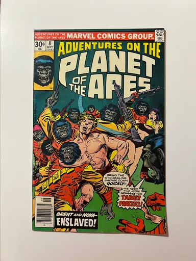 ADVENTURES ON PLANET OF THE APES 8 MARVEL 1976