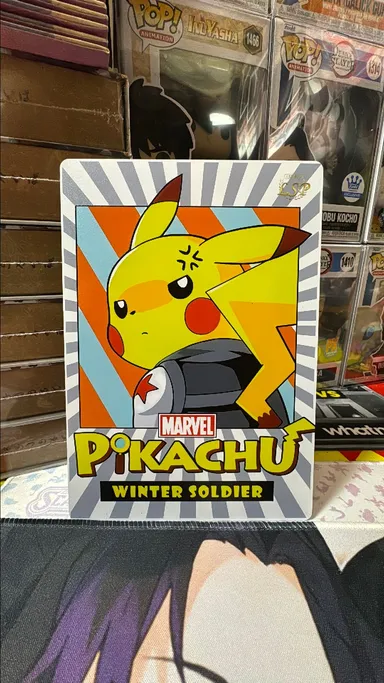 A. Pokemon Pikachu Winter Soldier A5 Acrylic