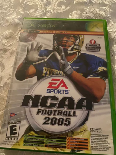 NCAA football 2005 and Top spin combo pack original Xbox